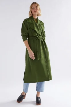 Anneli Linen Trench Coat