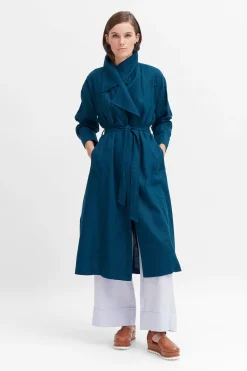 Anneli Linen Trench Coat