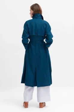 Anneli Linen Trench Coat