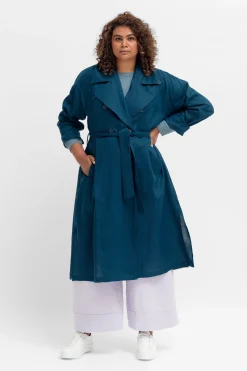Anneli Linen Trench Coat