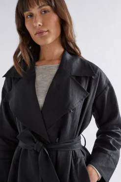 Anneli Linen Trench Coat