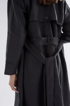 Anneli Linen Trench Coat