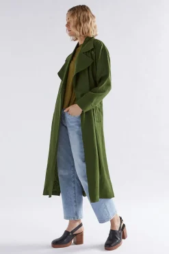 Anneli Linen Trench Coat