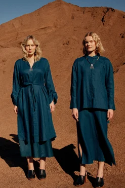 Elev Linen Shirt Dress