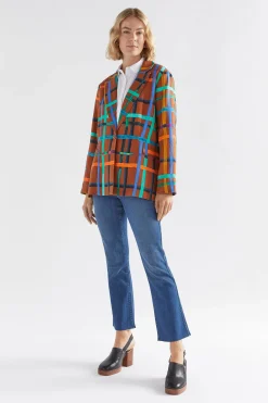 Ilona Linen Print Blazer