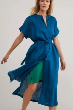 Mies Linen Shirt Dress