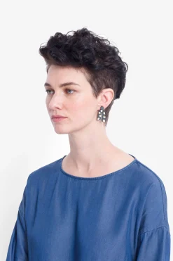 Painted Poppy Earring